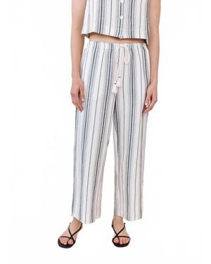 Bella Dahl Tassel Cord Drawstring Crop Pants - Multicolor