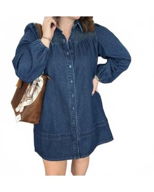 Carole'S Collections Everyday Denim Dress - Blue