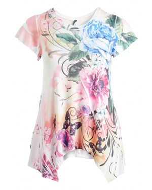 Poliana Floral Print Tunic - Multicolor