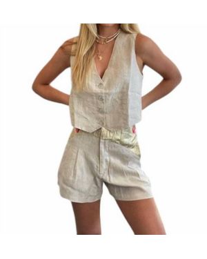 Lanthropy Linen Short - Natural
