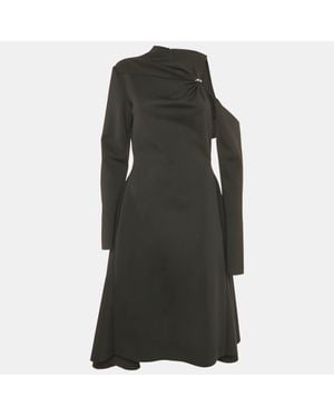 Chats by C.Dam Chats By C. Dam Jersey Cut-Out Detail Midi Dress - Gray