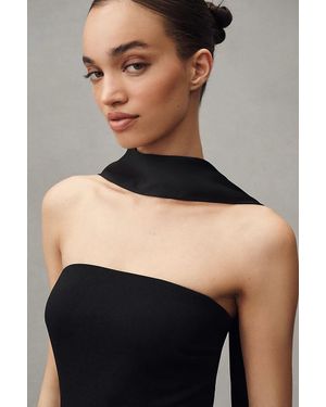 Watters Charmeuse Neck Scarf - Black