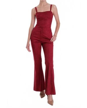 Karina Grimaldi Vernonica Flared Suede Pants