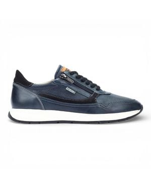 Pikolinos Leather Easy Wear Sneaker Sneakers Shoes - Blue