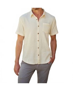 Road to Nowhere Hudson Short Sleeve Shirt - Natural