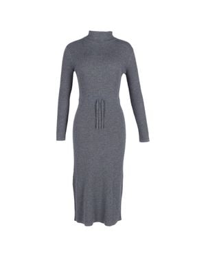 A.P.C. A. P.C. Alma Roll-Neck Knitted Dress - Gray