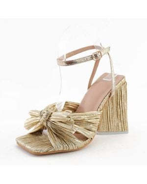 ACCITY Retro Bow Heels - Metallic