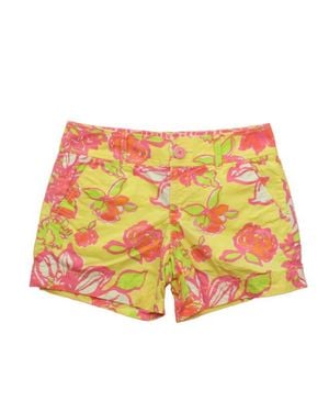 Lilly Pulitzer Girls Floral Shorts Size: Junior 0 - Yellow