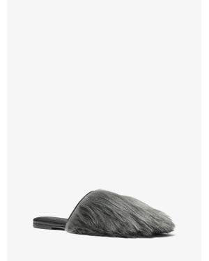 Michael Kors Liisa Shearling Slipper - Gray