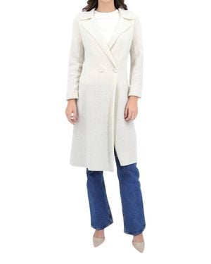 Chiara Boni Angelique Wool Lana Coat - Blue
