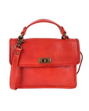 Latico Arlo Handcrafted Leather Crossbody Bags - Red
