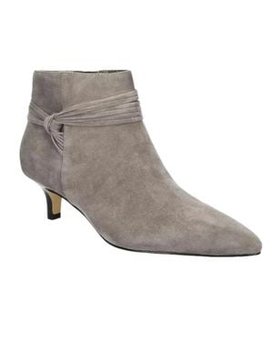 Bella Vita Jani Boots Pointed Toe Kitten Heel Bootie Hawk782 - Gray