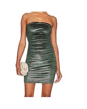 Susana Monaco Elegant Strapless Dress - Green