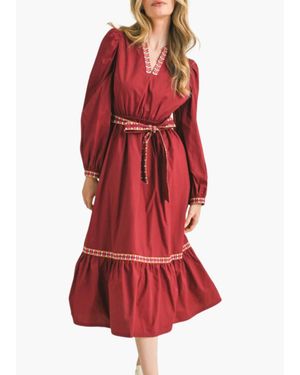 ..,merci Lindsay Midi Dress - Red