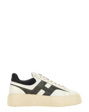 Hogan Suede Chunky Sole Low-Top Sneakers - Multicolor