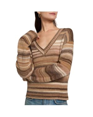 Veronica Beard Diora Pullover Sweater - Brown