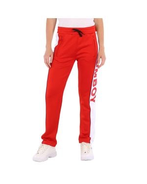 Filles A Papa Ladies Fleece Oversized Tracksuit Pants, Brand Size 3 - Red