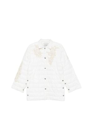 ERMANNO FIRENZE Quilted Nylon Down Jacket - White
