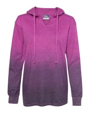 Mv Sport French Terry Ombr Hooded Sweatshirt - Purple