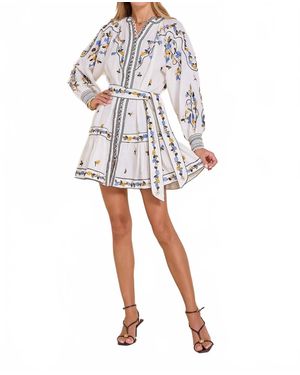 Scarlett Poppies Fiucci Short Dress - White