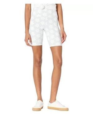 Levi's Bike Shorts Floral Stretch Flat Front Activewear Jdm777 - White