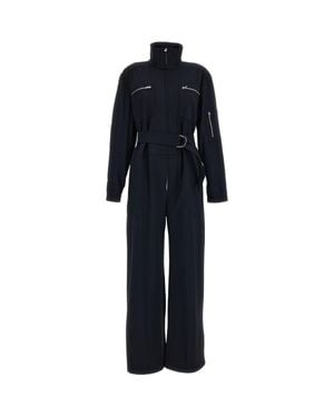 Irie High Collar Utility Jumpsuit - Blue