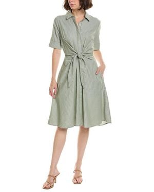 Nanette Lepore Stripe Midi Dress - Green