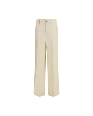 P.A.R.O.S.H. P. A.R. O.S. H. Viscose Casual Pants - Natural