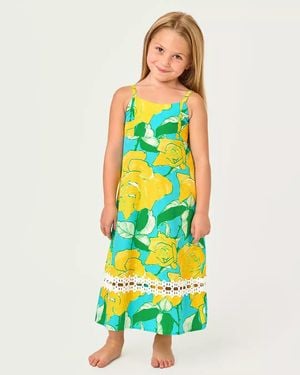 Lilly Pulitzer Girls Mini Haliey Midi Dress - Green