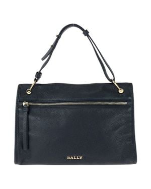 Bally Bloom Hobo Leather Handbag - Black