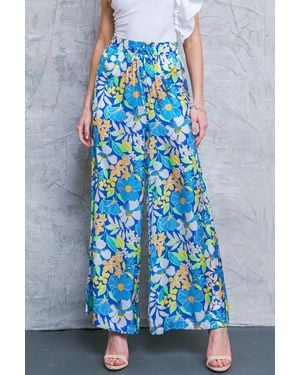 TRUEDAMES Cruising Through Woven Pants - Blue