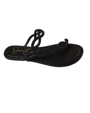 Jessica Simpson Flat Slip-On Sandal - Black