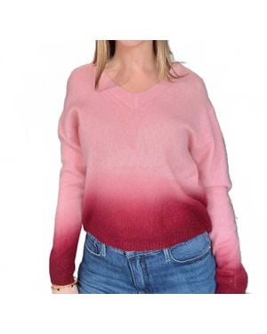 Colorush Malibu Ombré Sweater - Red
