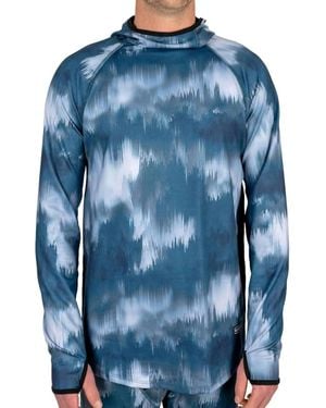 BlackStrap Summit Hooded Baselayer Top - Blue