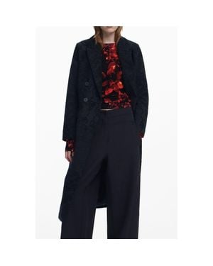 Desigual Polyester Coat - Blue