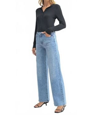 Just Black Denim The Stretchy Wide Leg Jeans - Blue