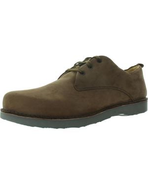 Samuel Hubbard Shoe Co. Memory Foam Leather Oxfords - Brown