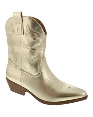 Let'S See Style Willa Western Boot - Natural