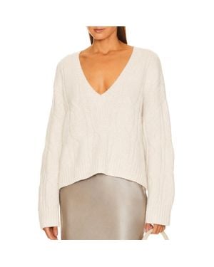 SABLYN Koa V-Neck Sweater - White