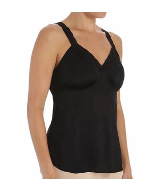 Shadowline Lingerie Lace Trim Camisole - Black