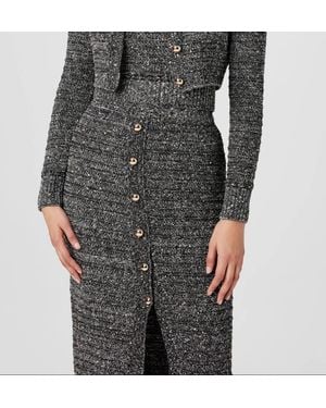 Toccin Miller Long Sleeve Crew Neck Cardigan - Gray
