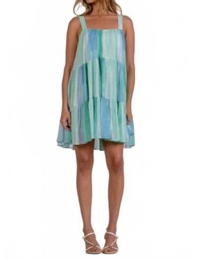 Elan Tiered Dress - Blue
