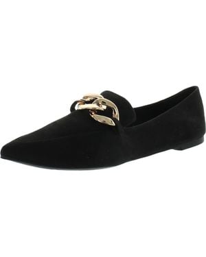 Steve Madden Flourish Embellished Loafers - Black