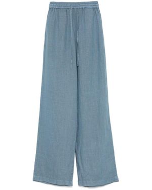 Fay Relaxed Fit Cerulean Jeans With Drawstring Waist - Blue