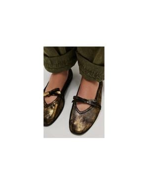 Free People Mania Bow Flats - Green