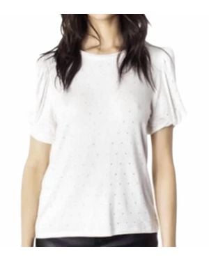 Gilner Farrar Amelia Crystal Top - White