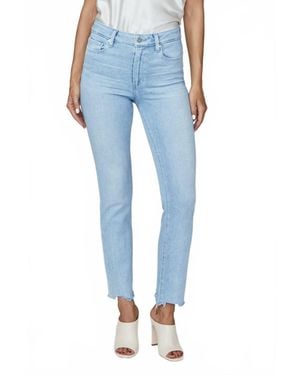 PAIGE Cindy High-Rise Straight Leg Jeans - Blue