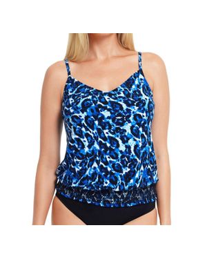 Magicsuit Justina Blouson Tankini Top - Blue