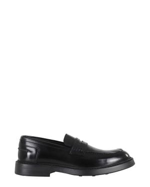 Doucal's Adler Polished Leather Penny Loafers - Black