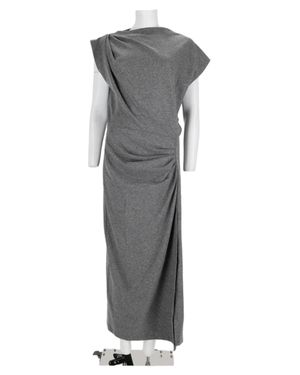 Isabel Marant Relaxed-Fit Polyester-Blend Midi Dress - Gray